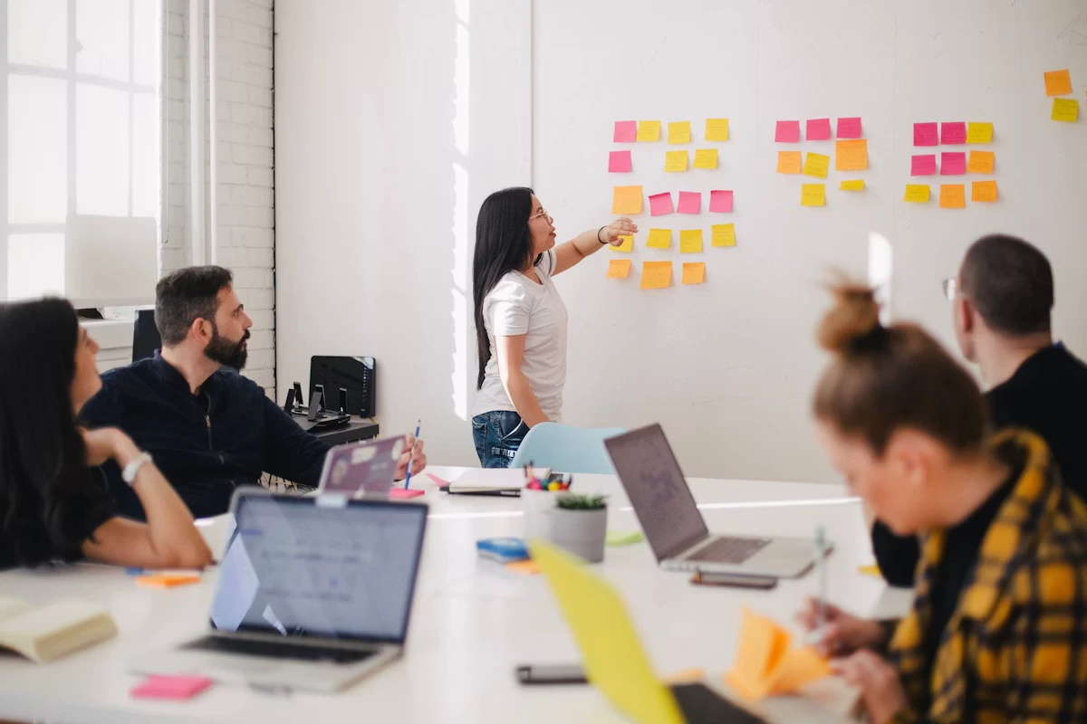 Business team planning CRM and workflow automation