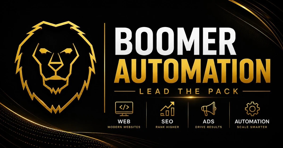 Boomer Automation website preview